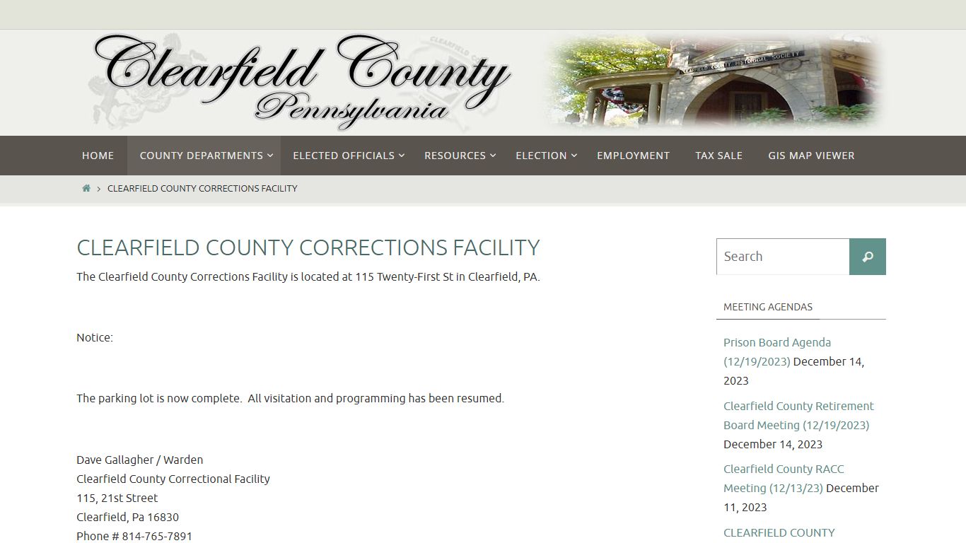 Clearfield County Corrections Facility